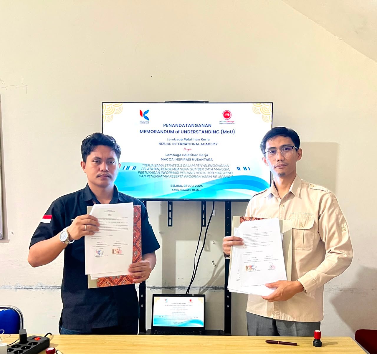 LPK Kizuku International Academy Jalin Kerja Sama Strategis dengan LPK MACCA NIHONGO INSPIRASI NUSANTARA